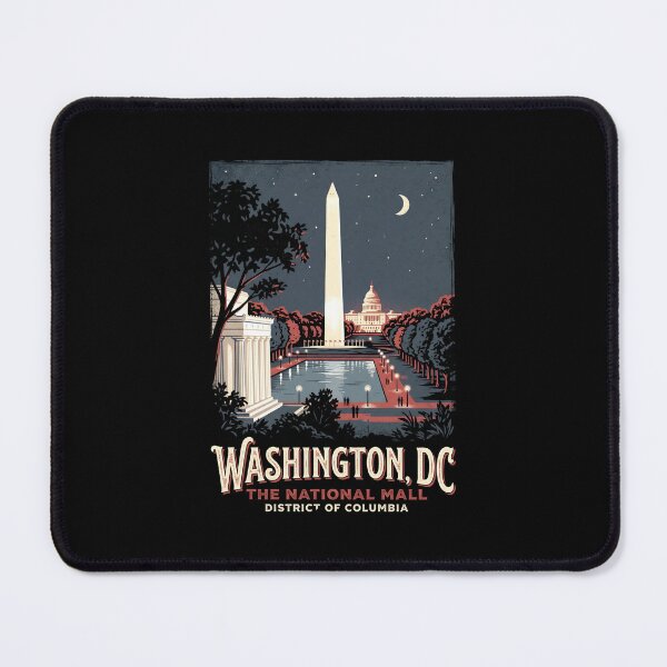 Item preview, Washington DC The National Mall District of Columbia Night Poster designed and sold by Fenay Designs.