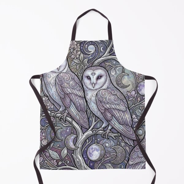 Item preview, Mystical Celestial Barn Owls and Moon designed and sold by LyoniHERA.