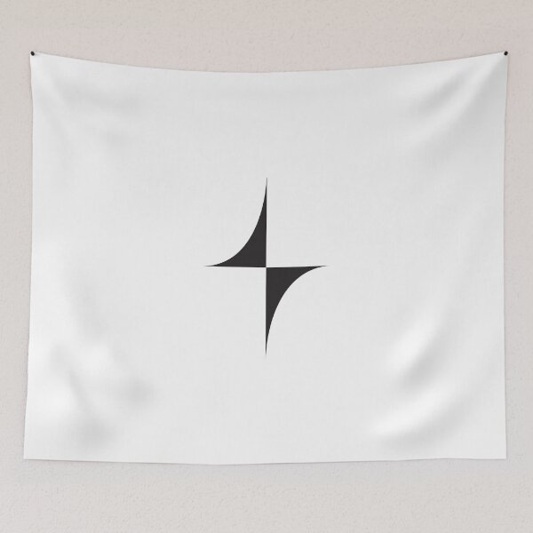Item preview, minimalist half-star shape designed and sold by PeterskyDesign.