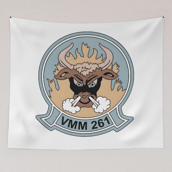 Item preview, Insignia of Marine Medium Tiltrotor Squadron 261 (VMM-261) "The Raging Bulls" designed and sold by CharlieDesings.