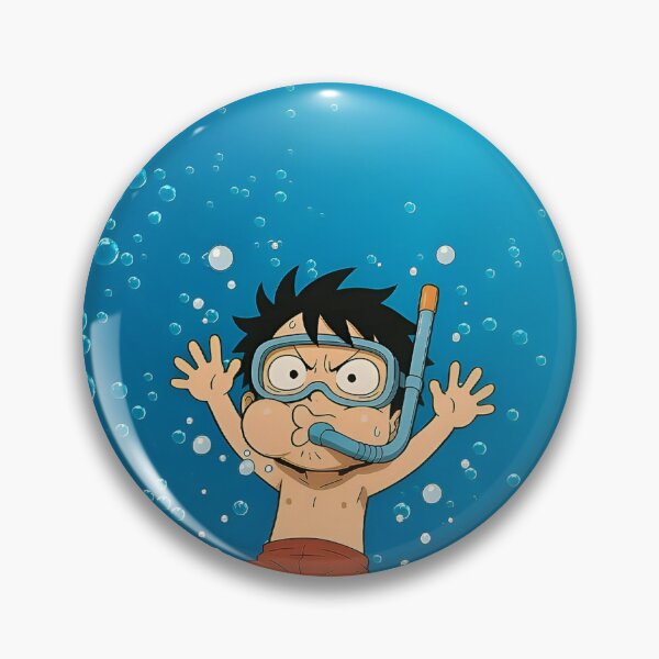 Item preview, Monkey D. Luffy Chibi Underwater designed and sold by AnzDigital.