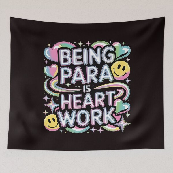 Item preview, Being Para is Heart Work – Educational Assistant and Paraeducator Gratitude Gift designed and sold by Redgiant87x.