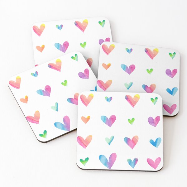 Item preview, Colorful Journal stickers | Rainbow Hearts Journal Stickers designed and sold by Revlie1.