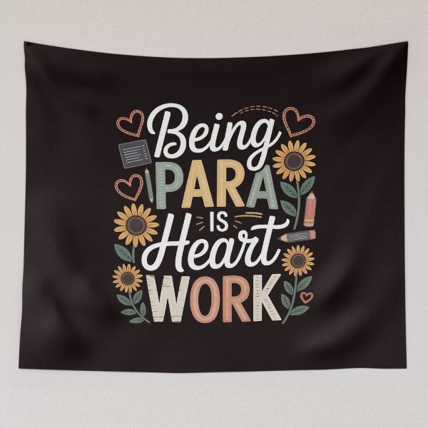 Item preview, Being Para is Heart Work – Heartfelt Paraprofessional Appreciation Design designed and sold by Redgiant87x.