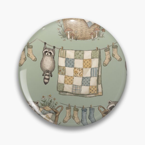 Item preview,  Raccoons in Laundry Baskets designed and sold by LyoniHERA.