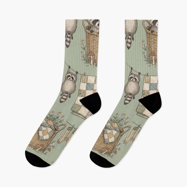 Item preview,  Raccoons in Laundry Baskets designed and sold by LyoniHERA.
