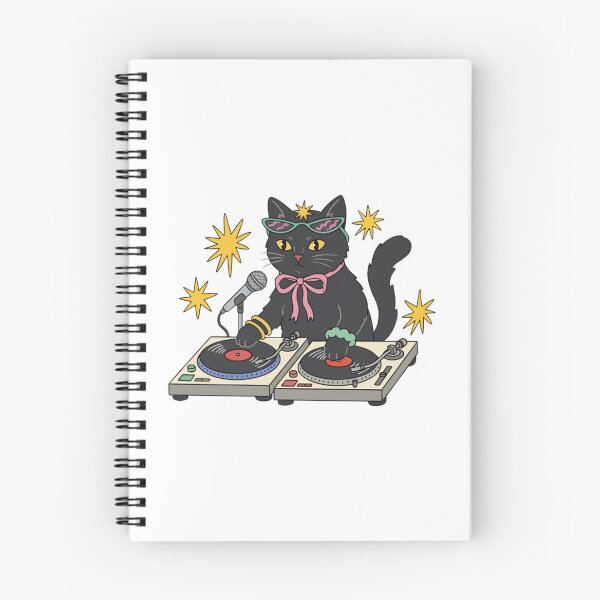Item preview, Disco Shadow Cat Spinning Midnight Grooves designed and sold by CompassionVibes.
