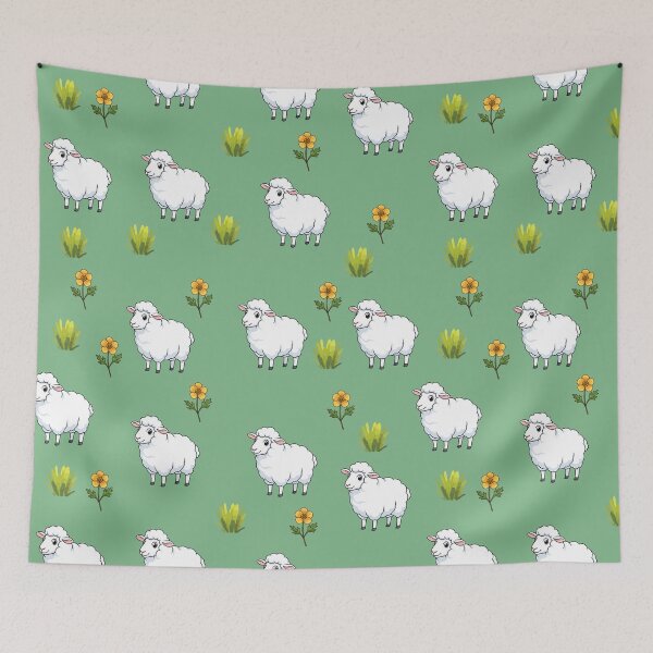 Item preview, Summer sheep pattern designed and sold by BritishDelights.