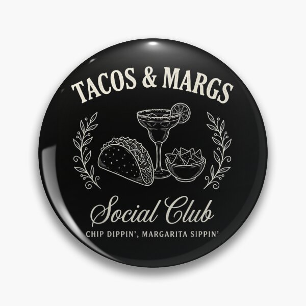 Item preview, Tacos and Margs Social Club Chip Dippin Margarita Sippin Vintage Mexican Food designed and sold by DaphoLatara.