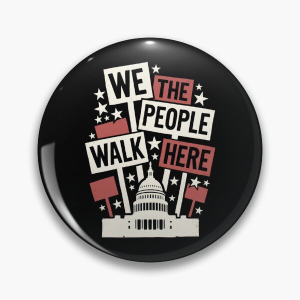 Artikelvorschau, Wir, das Volk, gehen hierher. Protestdesign für das Washington DC Capitol entworfen und verkauft von Fenay Designs.