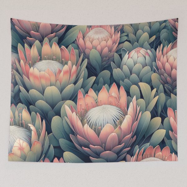 Item preview, Bloom Enchantment The Allure of Protea in Spring designed and sold by ArtComixHaven.