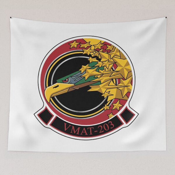 Item preview, Insignia of Marine Attack Training Squadron 203 (VMAT-203) "Hawks" designed and sold by CharlieDesings.