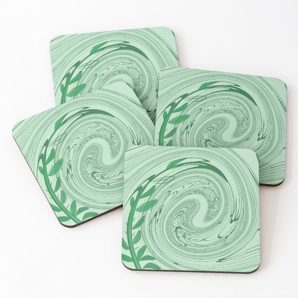 Item preview, Abstract Green Nature Swirl Art designed and sold by SahmatArt.