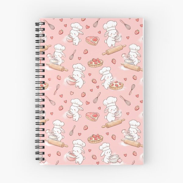 Item preview, Cute Bunny Pastry Chef Pattern designed and sold by LyoniHERA.