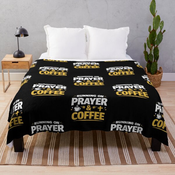 Item preview, Christian Coffee Lover Shirt – Running On Prayer And Coffee designed and sold by ArtsBorn2Create.