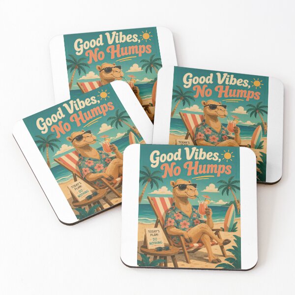 Item preview, Wall Art - Postcard - Good Vibes Camel Chill designed and sold by ForeverPrintsOK.