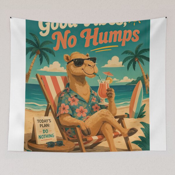 Item preview, Wall Art - Postcard - Good Vibes Camel Chill designed and sold by ForeverPrintsOK.