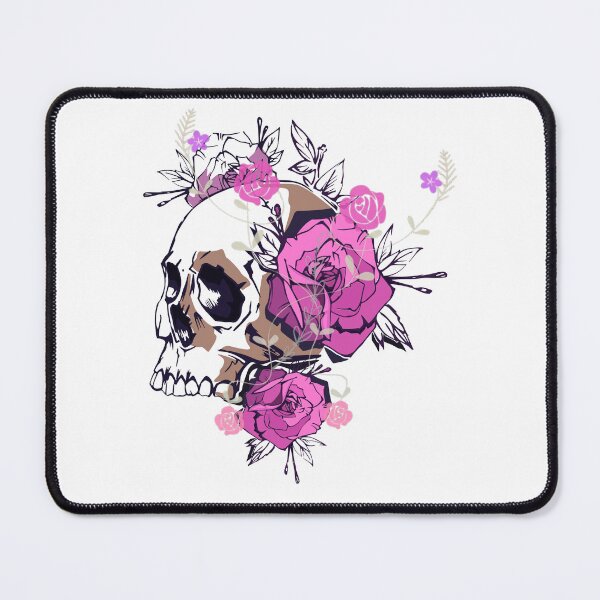 Item preview, Purple Rose Skull Gothic Art Design designed and sold by StyleBloomes.