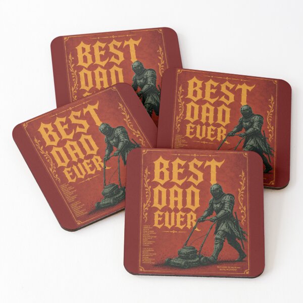 Item preview, Funny Best Dad Ever Knight Lawn Mowing Design Medieval Dad Humor Art designed and sold by ArtsyGlaze.