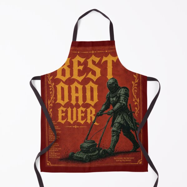 Item preview, Funny Best Dad Ever Knight Lawn Mowing Design Medieval Dad Humor Art designed and sold by ArtsyGlaze.