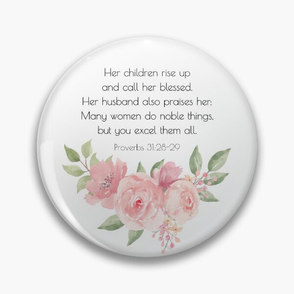 Item preview, Bible Verse Proverbs 31:28-29 designed and sold by bible-prints.