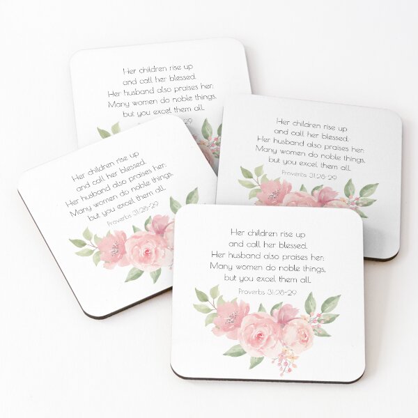 Item preview, Bible Verse Proverbs 31:28-29 designed and sold by bible-prints.