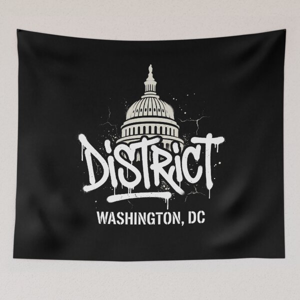 Item preview, District Washington DC Capitol Graffiti Streetwear Design designed and sold by Fenay Designs.