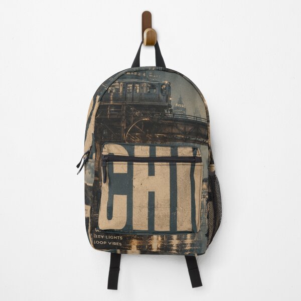 Item preview, Chicago Vintage Street Poster | Retro Windy City Wall Art | Moody Urban Editorial Print | Rainy Downtown Chicago Decor designed and sold by Watchyyy.