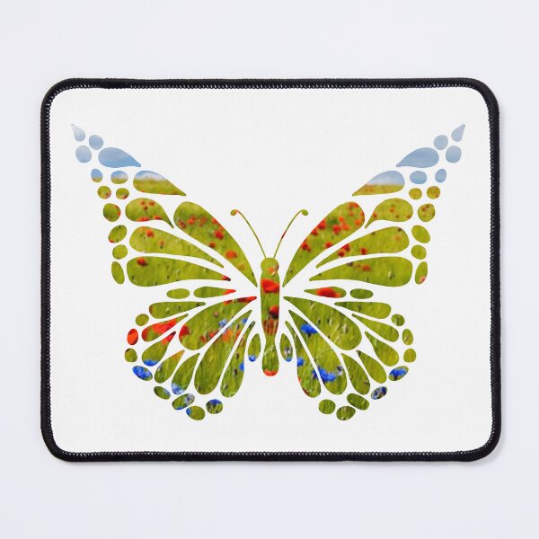 Item preview, Poppy butterfly in wild field designed and sold by OhNoNotAgain42.