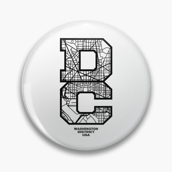 Item preview, Washington District USA Big B Street Map Design designed and sold by Fenay Designs.