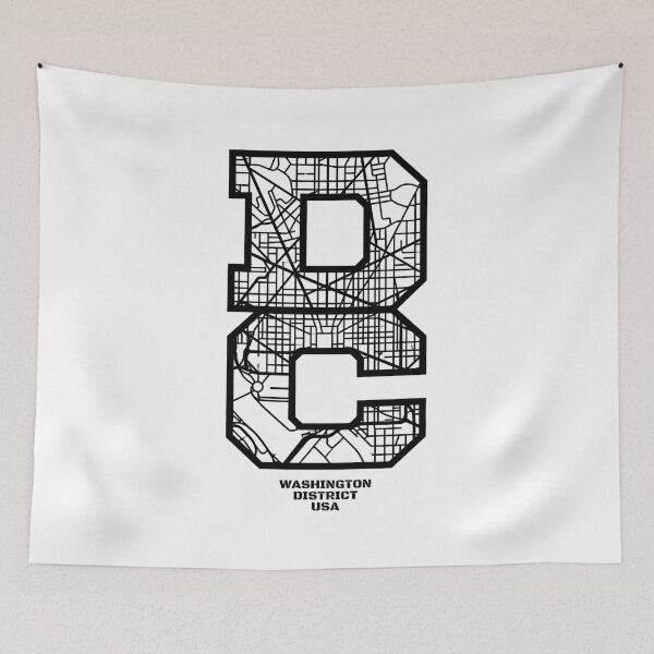 Item preview, Washington District USA Big B Street Map Design designed and sold by Fenay Designs.