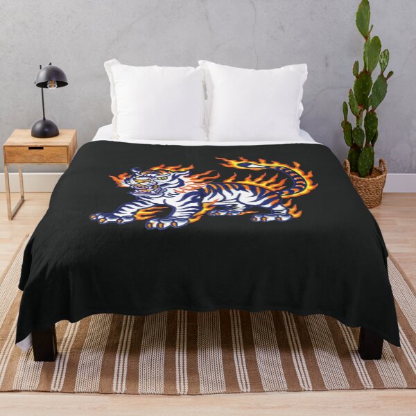 Item preview, Tiger with fire tattoo designed and sold by xiao xuans.