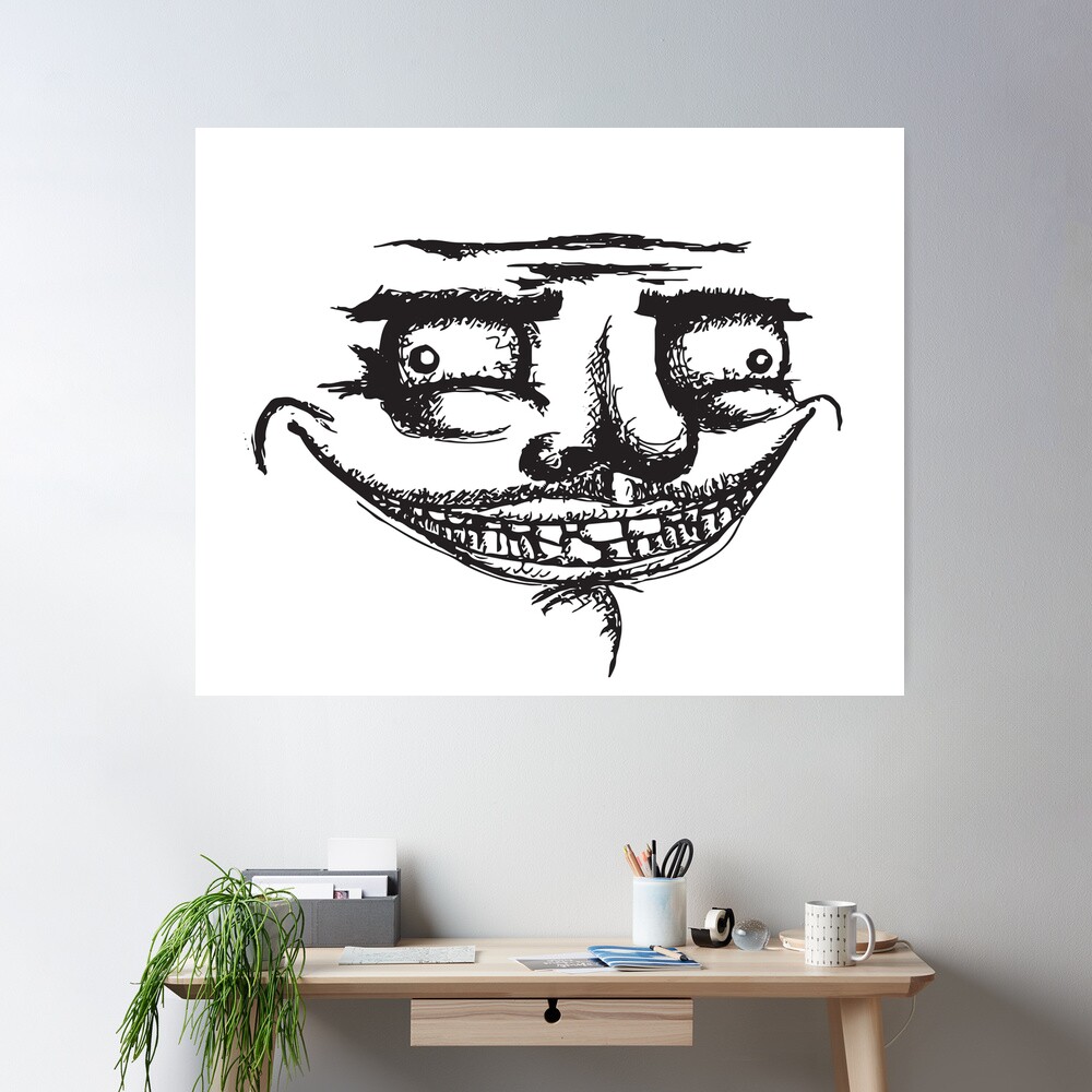 Troll Face Meme - Graffiti. Editorial Stock Image - Image of confusion,  protest: 73472074