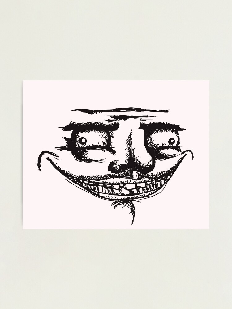 Meme - Internet Thinking/Plotting MEDIUM (114x83mm) coolface troll face