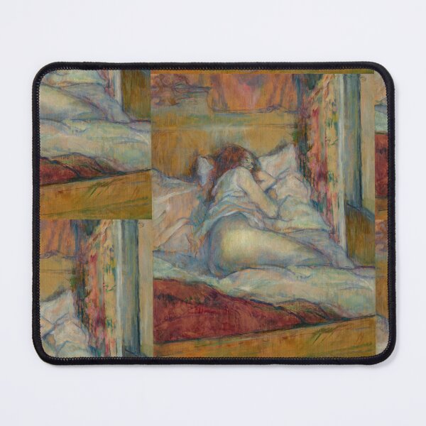 Item preview, Le Lit I (The Bed) by Henri de Toulouse-Lautrec | Intimate Post-Impressionist Bedroom Art Print designed and sold by artofuniverse.