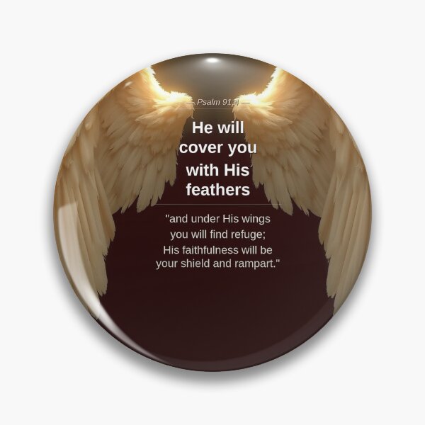 Item preview,  Psalm 91:4 Wings - Christian Bible Verse Design designed and sold by InfiniteAuraHub.
