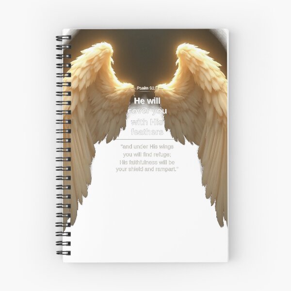 Item preview,  Psalm 91:4 Wings - Christian Bible Verse Design designed and sold by InfiniteAuraHub.