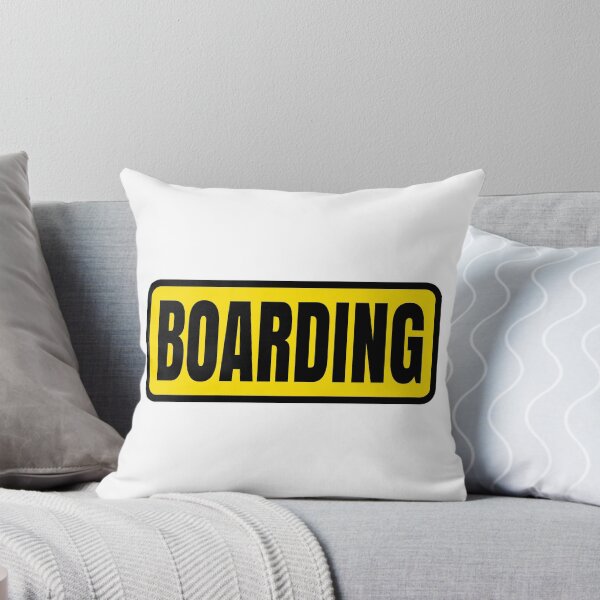Item preview, BOARDING Minimalist Airport Sign Sticker designed and sold by Ermicioi.