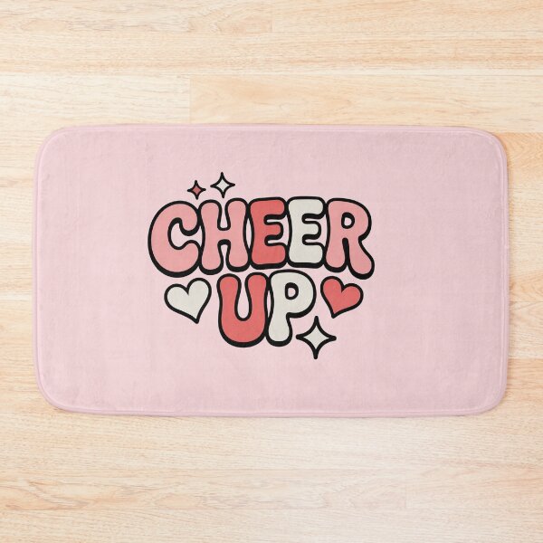 Item preview, Cheer Up Cute Bubble Typography Heart Aesthetic designed and sold by Meivelle.