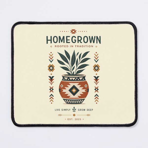 Item preview, Homegrown Tradition Native Style Ceramic Plant Pot designed and sold by GiggleTime.