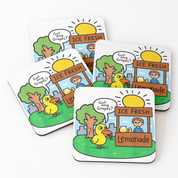 Item preview, Funny Duck At Lemonade Stand Got Any Grapes Internet Meme Song Nostalgia designed and sold by LittleNhutton.