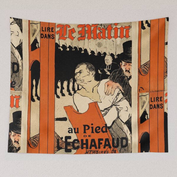 Item preview, Le Matin by Henri de Toulouse-Lautrec | Dramatic Vintage French Newspaper Poster Print designed and sold by artofuniverse.