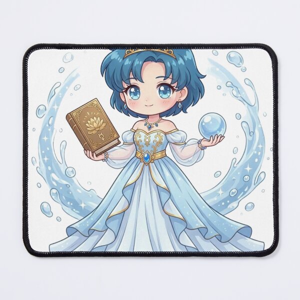 Item preview, Chibi Princess Mercury Sticker designed and sold by Solace Sparkles.