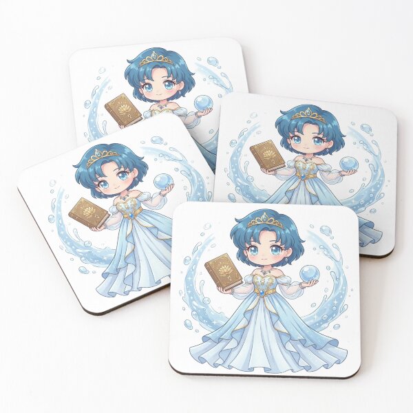 Item preview, Chibi Princess Mercury Sticker designed and sold by Solace Sparkles.