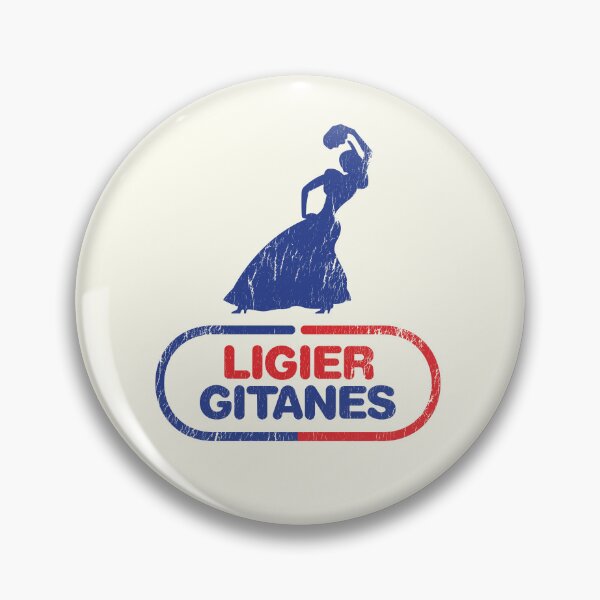 Item preview, Ligier Gitanes F1 team logo 1975-1980 'Gypsy dancer' - aged, worn print designed and sold by retropetrol.