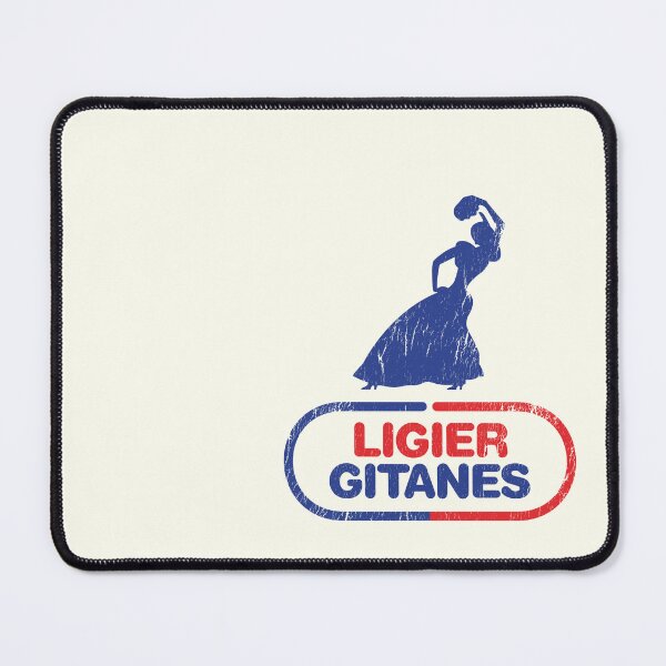 Item preview, Ligier Gitanes F1 team logo 1975-1980 'Gypsy dancer' - aged, worn print designed and sold by retropetrol.