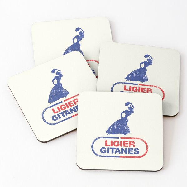Item preview, Ligier Gitanes F1 team logo 1975-1980 'Gypsy dancer' - aged, worn print designed and sold by retropetrol.