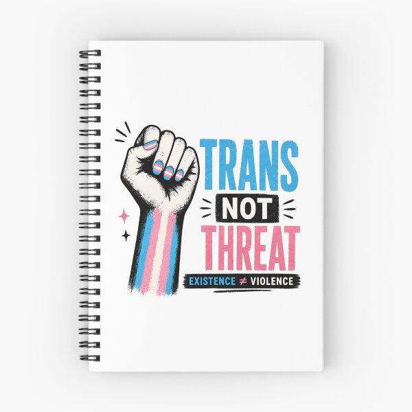 Item preview, Trans Not Threat, Being Trans Is Not A Threat, Trans Pride Rights designed and sold by FlyingKickF.