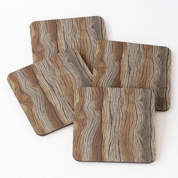 Item preview, Copy of Rustic Dark Brown Wood Grain Pattern Texture designed and sold by NicolasGlowArt.