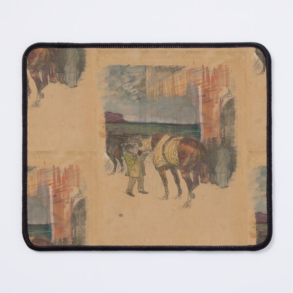 Item preview, Le Paddock by Henri de Toulouse-Lautrec | Vintage Equestrian Horse Racing Art Print designed and sold by artofuniverse.